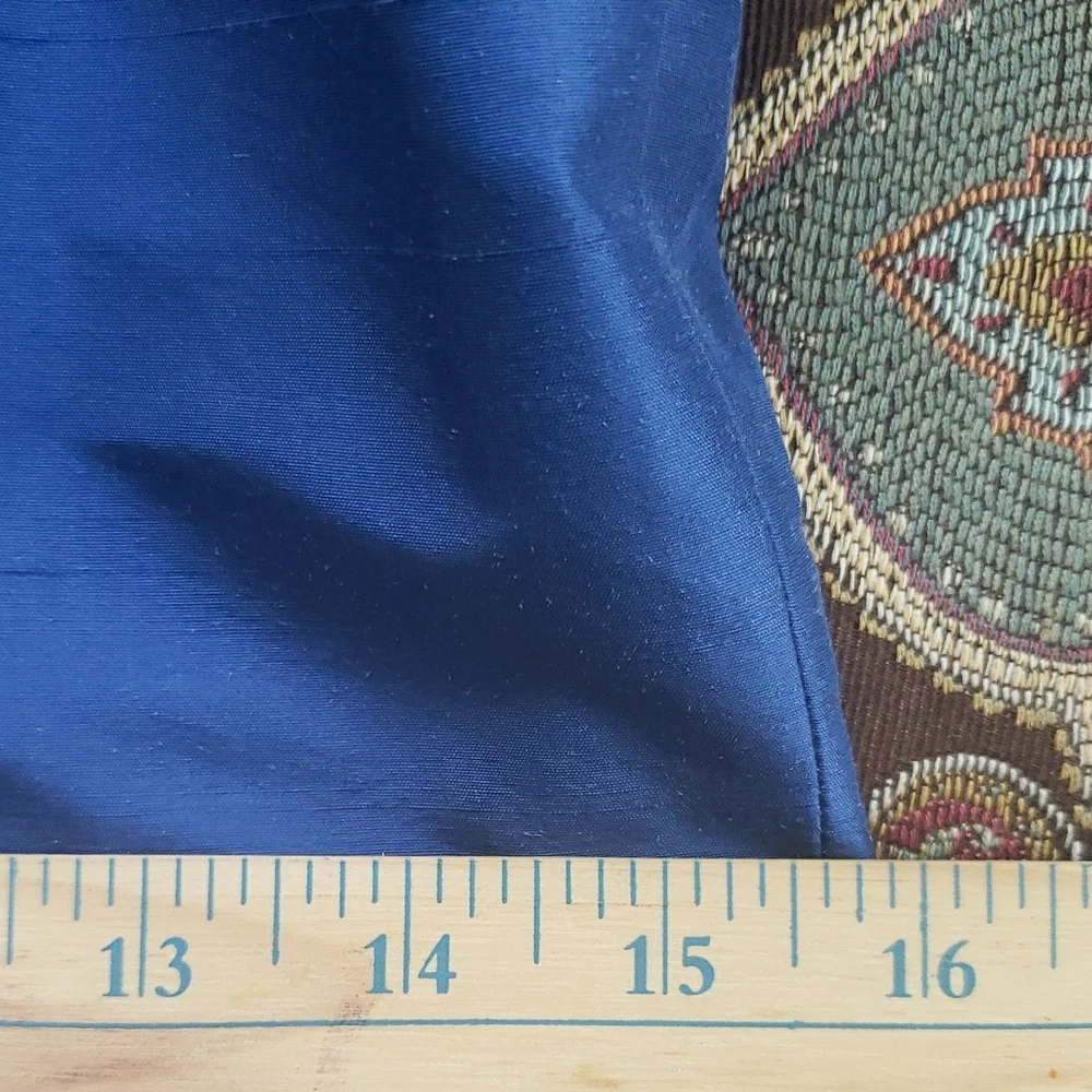 KIR Elegant Embellish Blue‎ 3 Pcs. Skirt Suit